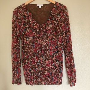 Charter Club Women's Brown Floral Mix